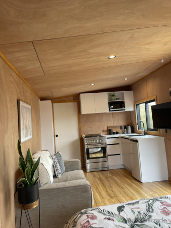 Interior of 7 x 3m tinyhome