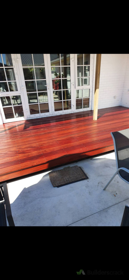 Purple heart Deck on full house renovation