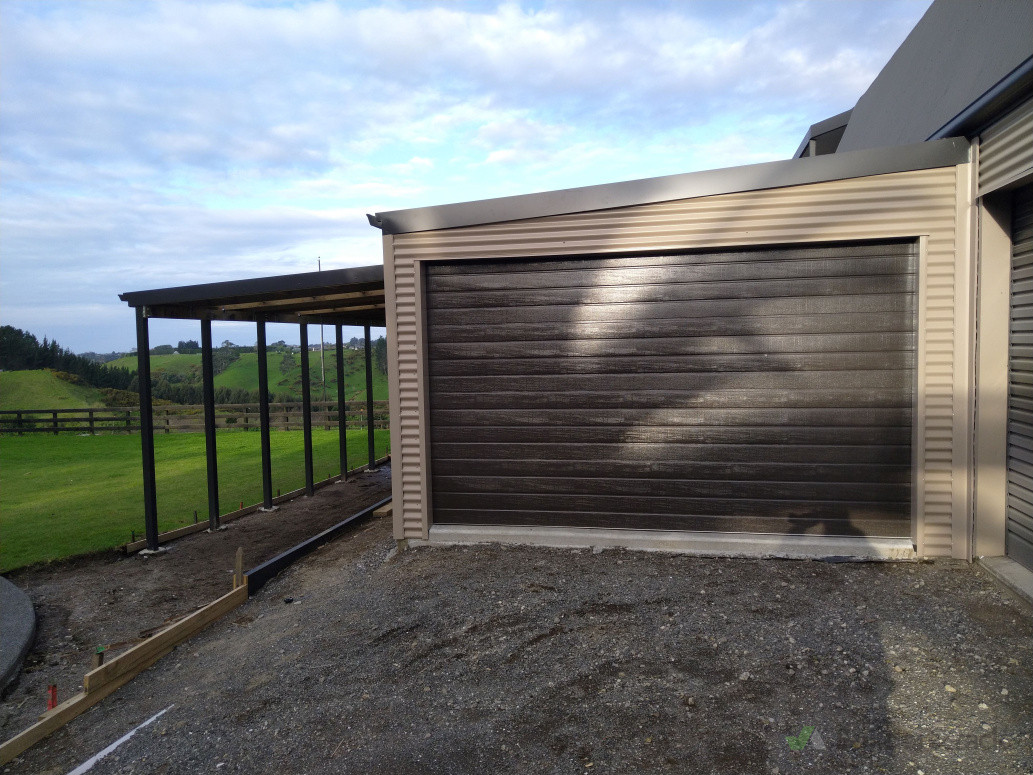 workshed extension and carport