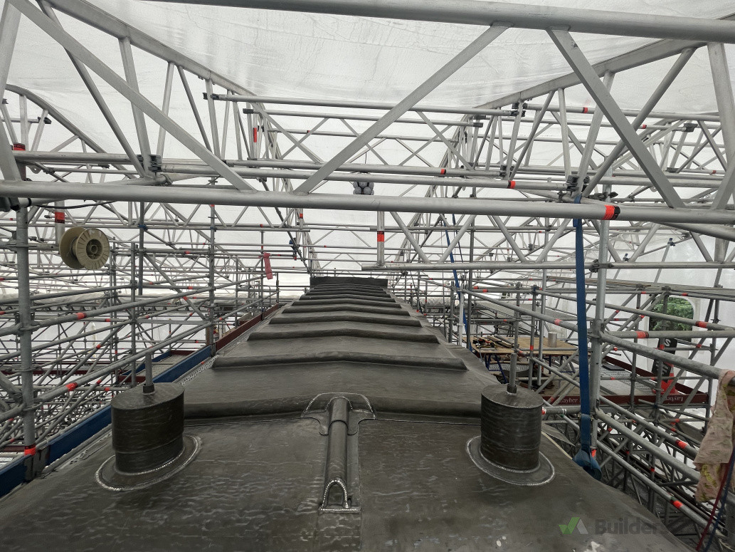 Lead flat mansard roofs