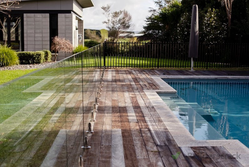 Kwila decking around new pool addition