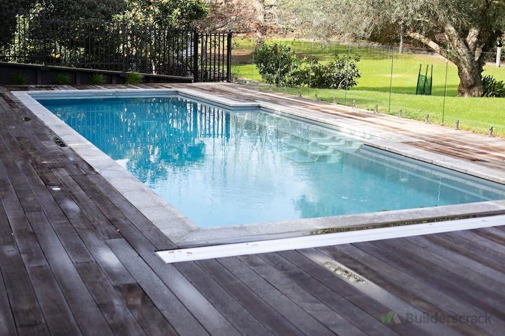 pool and glass balustrade