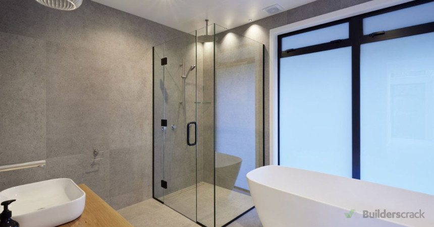 Tiled Bathroom walls and floors including waterproofing