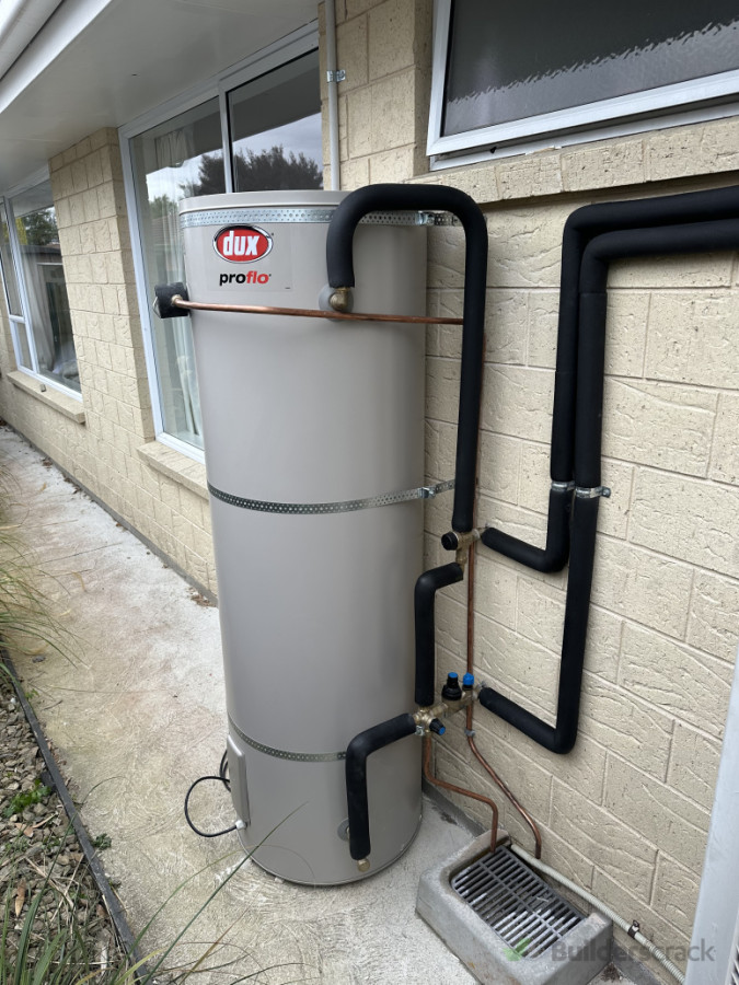 Low pressure hot water cylinder change over to a mains pressure outdoor cylinder