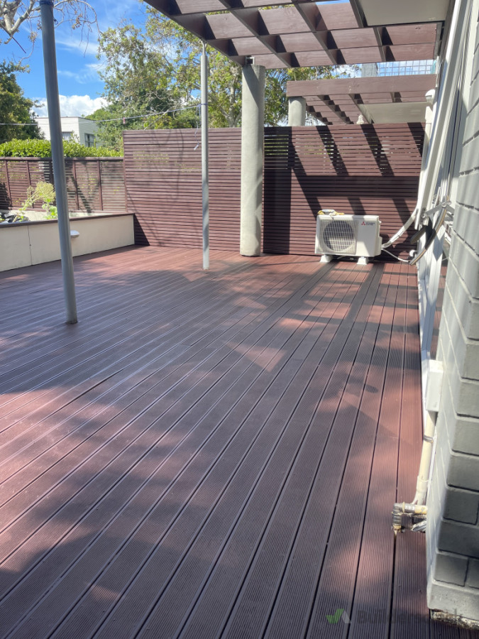 Decking and fence painting