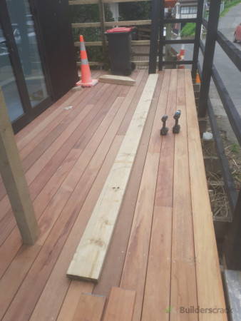 Kwila deck entrance area