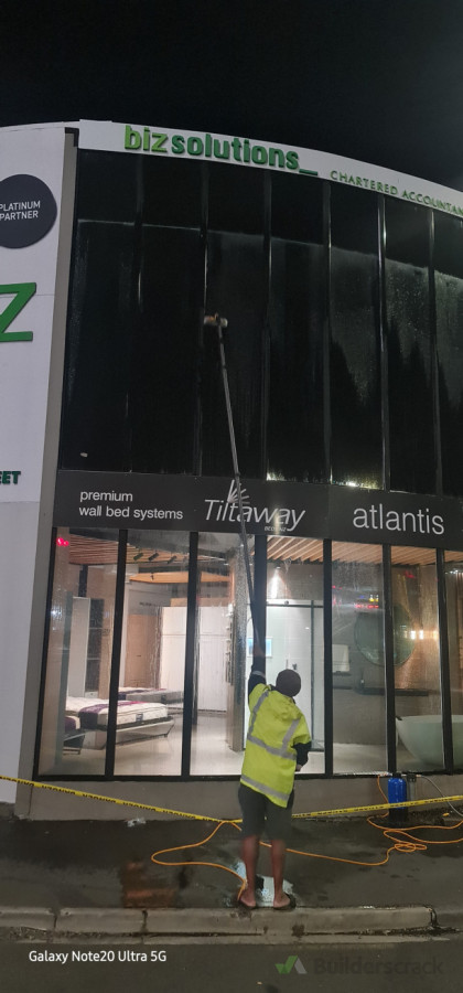We can brush your building fifty feet high
