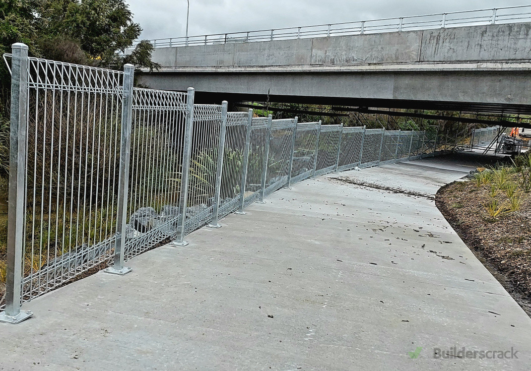 1.2 high pool panel fencing completed for Fulton hogan.