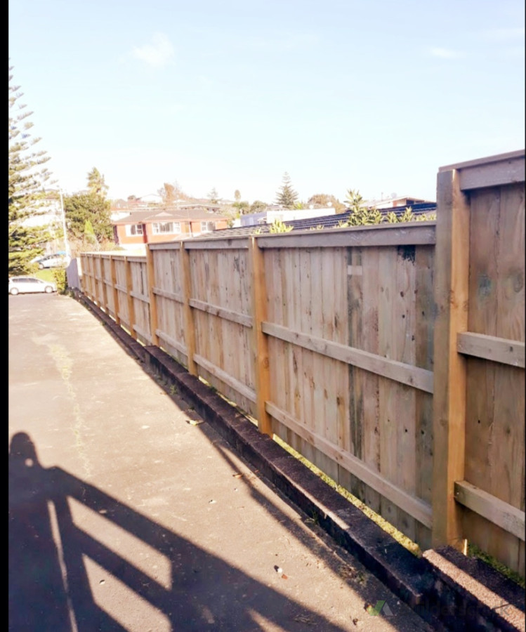 1.8 High timber paling fence with capping.