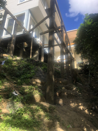 Steep bank