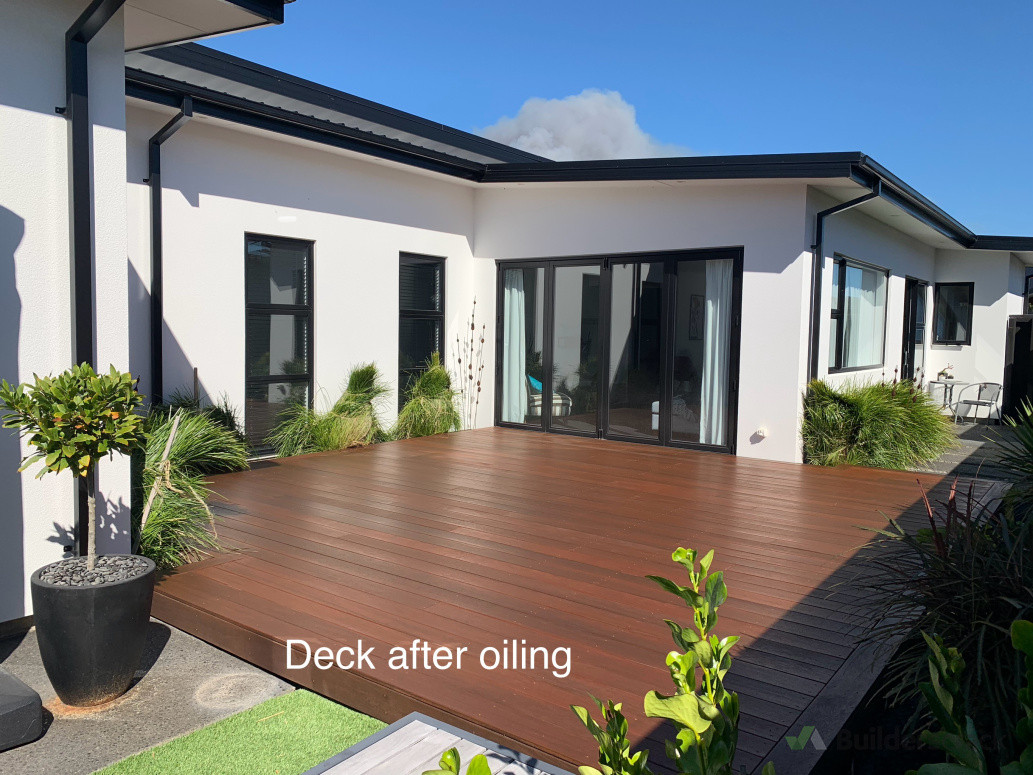 After - deck staining
