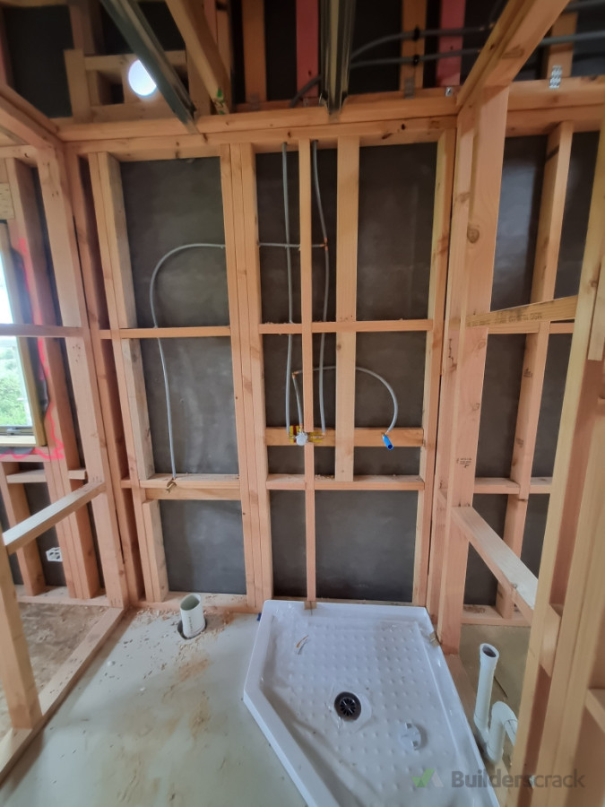 Bathroom install in newbuild home