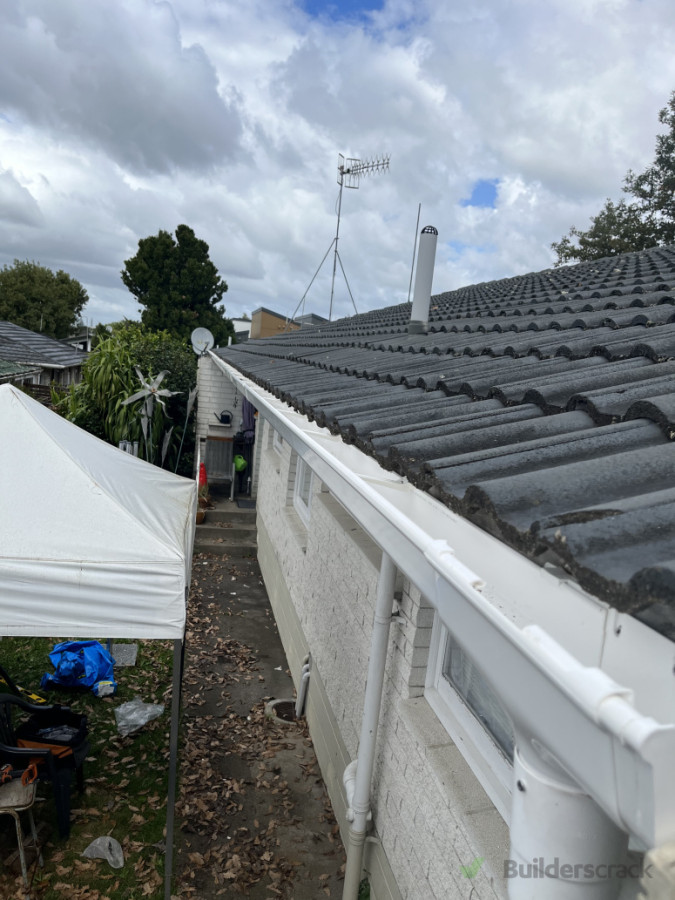 New PVC guttering