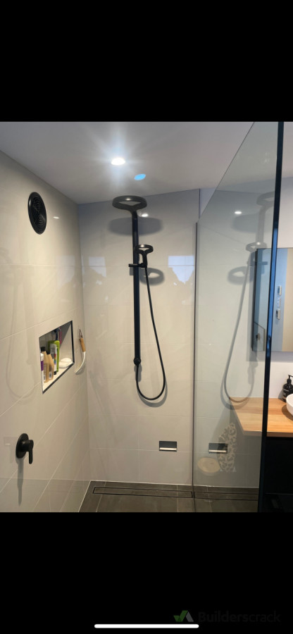Shower from a bathroom renovation we completed