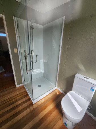 Installed Frameless Glass Shower