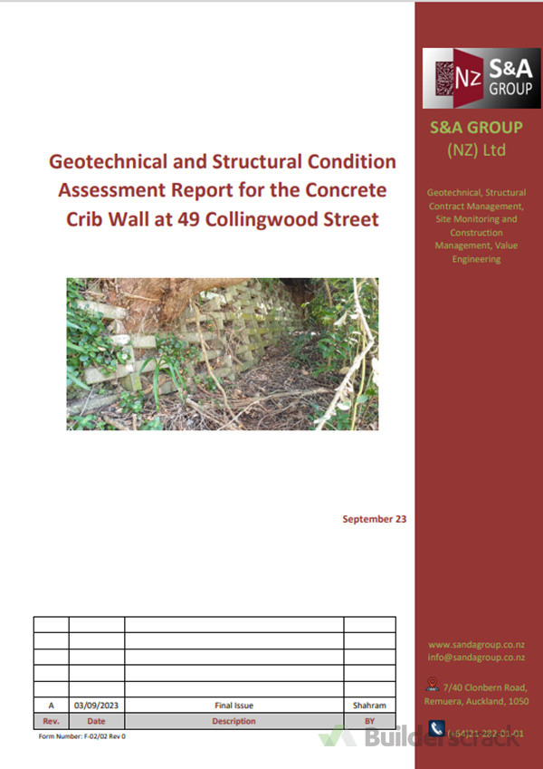 Geotechnical and Structural Condition Assessment