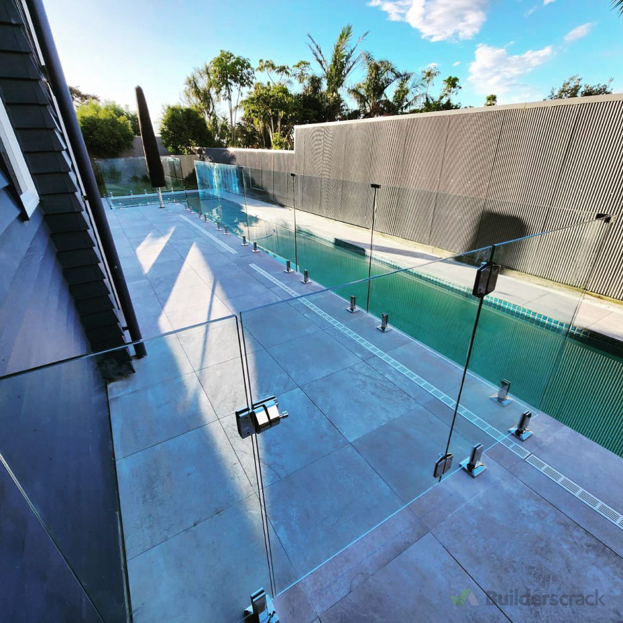 Glass Balustrade with Chrome fixings