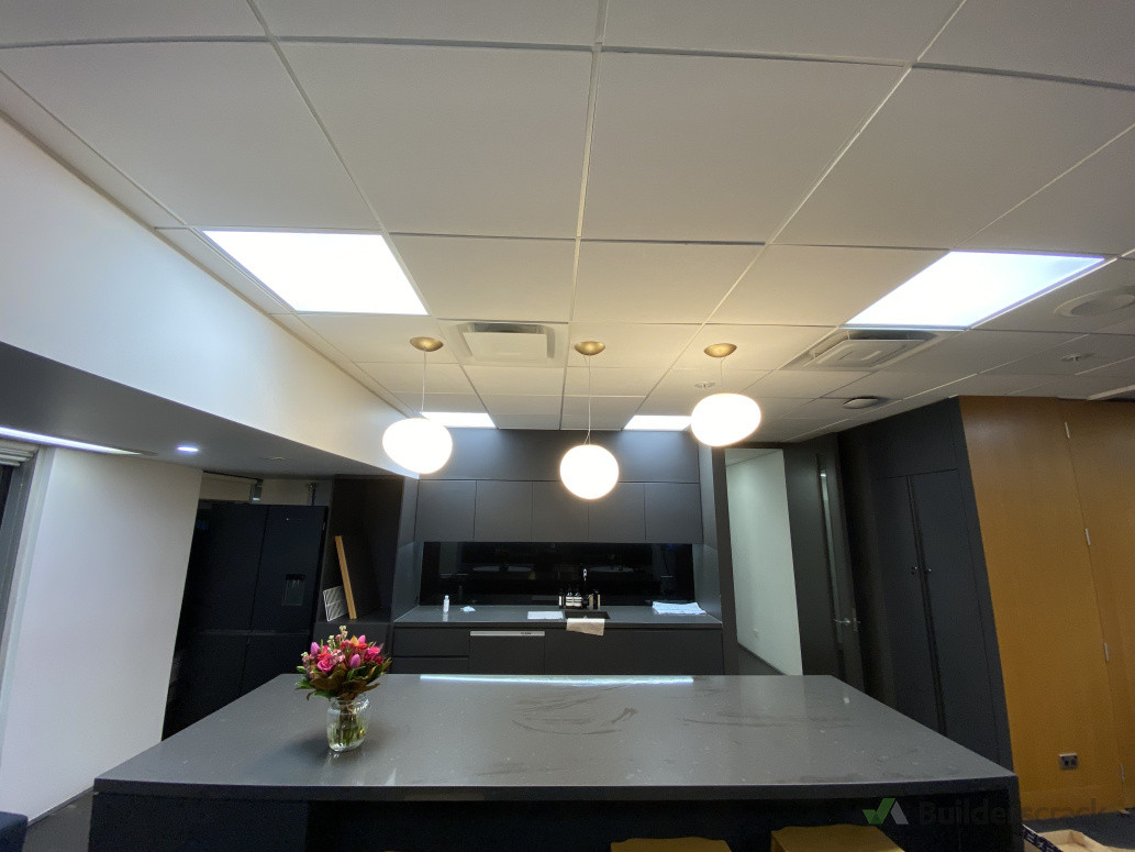 Commercial office high end lighting install