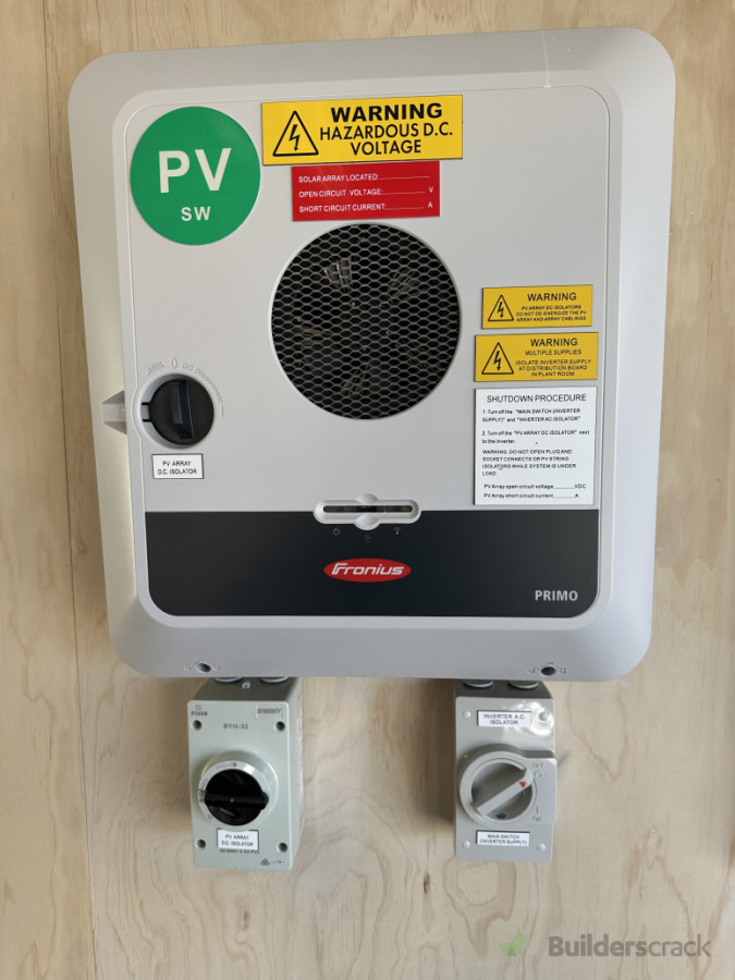 Fronius solar inverter install!