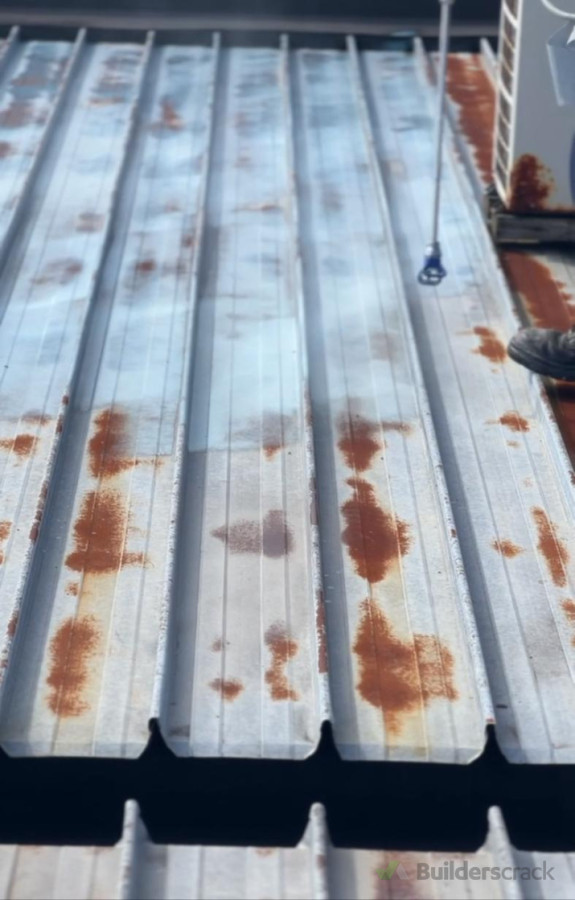 Roof maintenance and inspection. -Rust Conversion  -Paint -Flashing and Fastener replacement  -Penetration seals -Roof and gutter washing   -Power washing