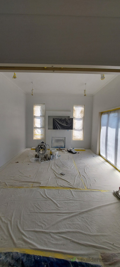 Painting a living area