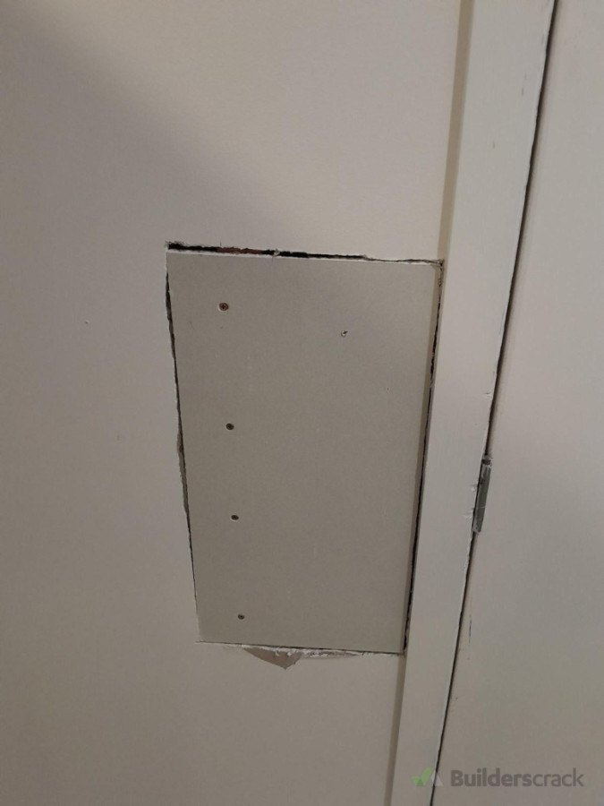 Coverd with the GIB  board.