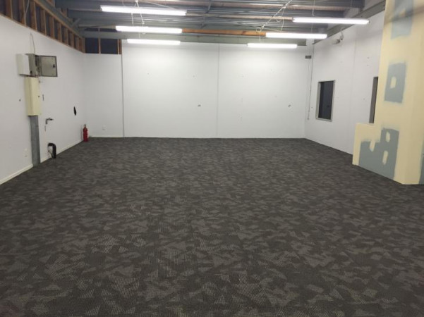 new carpet tiles laid in the new Albany office