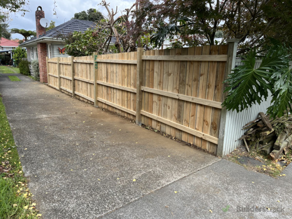 After / fence / outside
