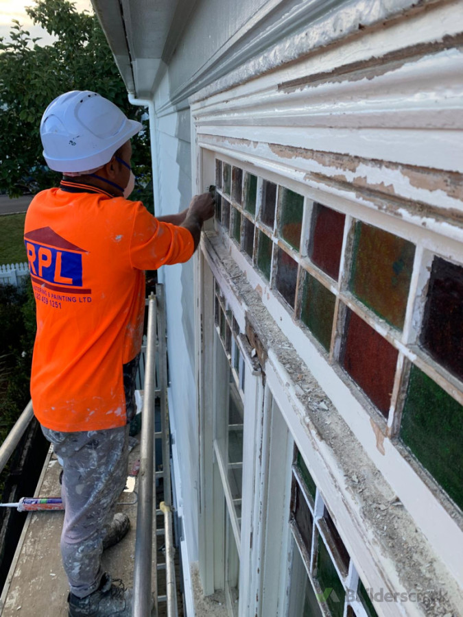 Painting of windows frames