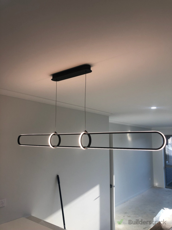 Pendant light installed