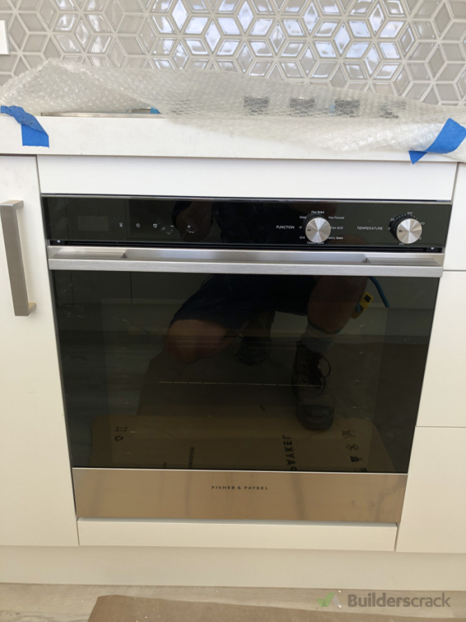 Oven installed