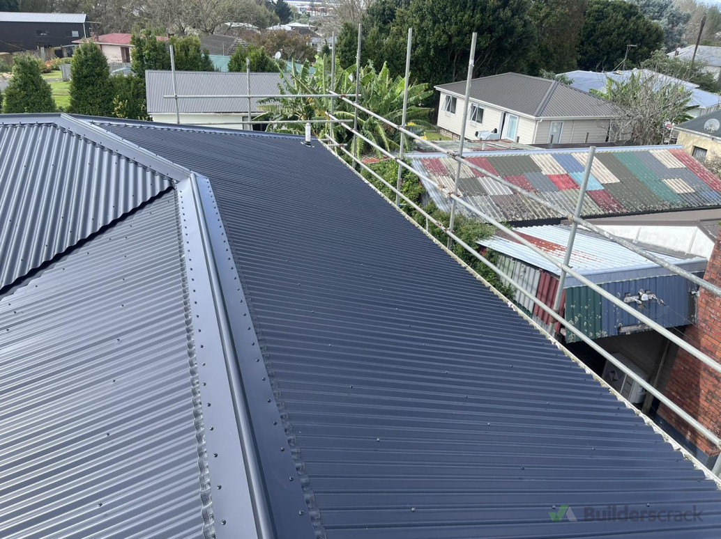 Colour steel re-roof