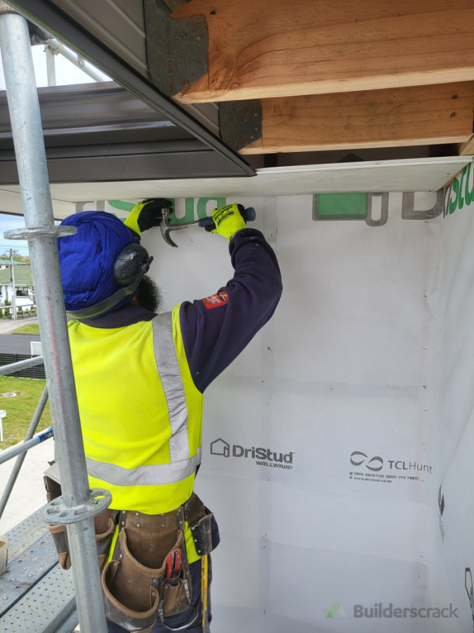 Installation of soffit board
