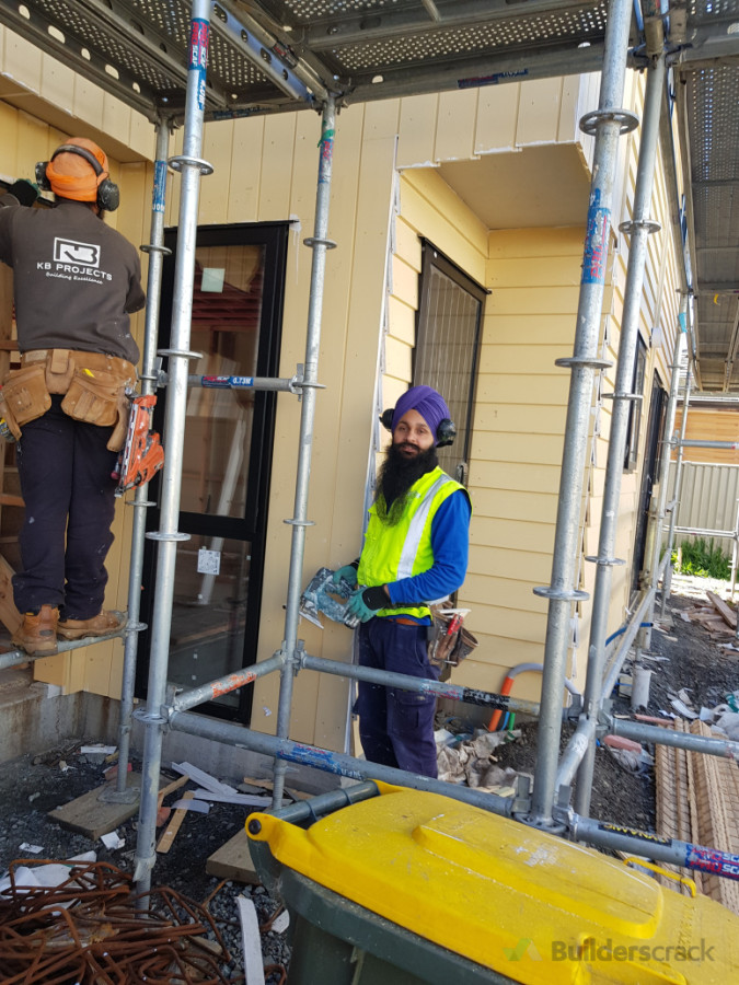 Installation of weatherboard