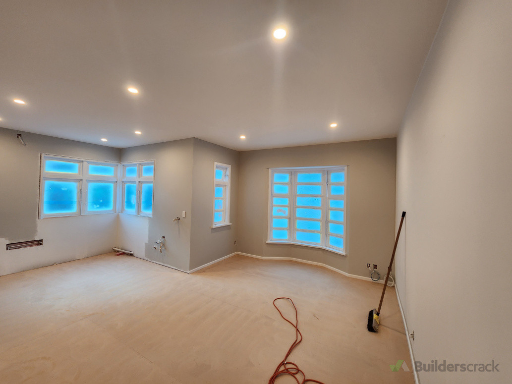 Living room with new Downlights