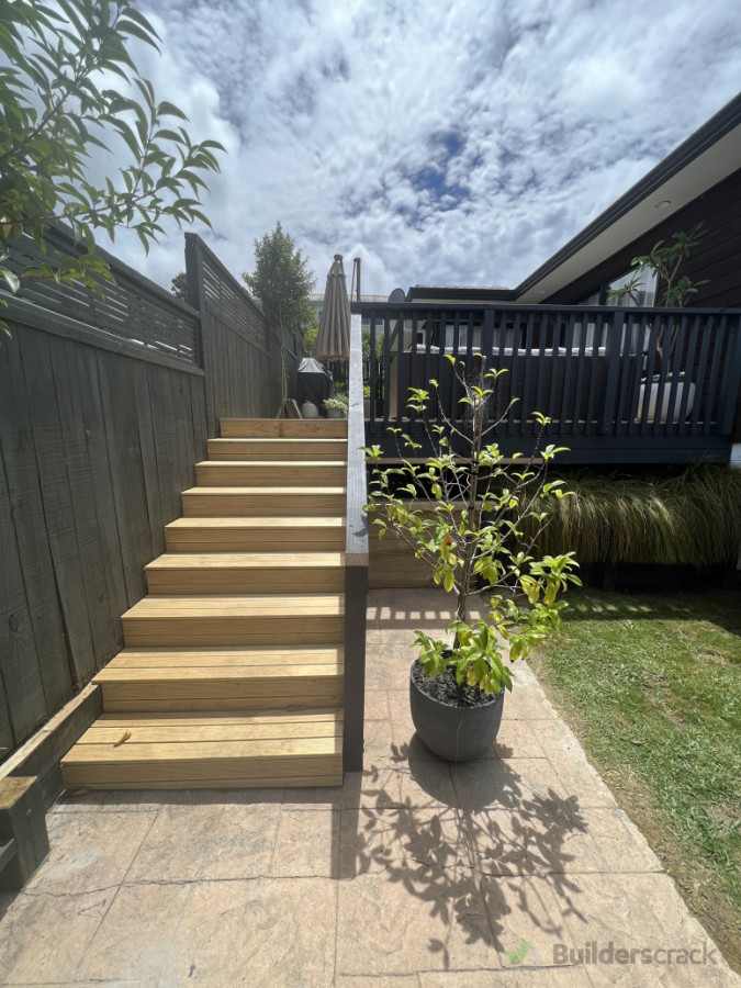 A well needed deck extension for a family of 4!