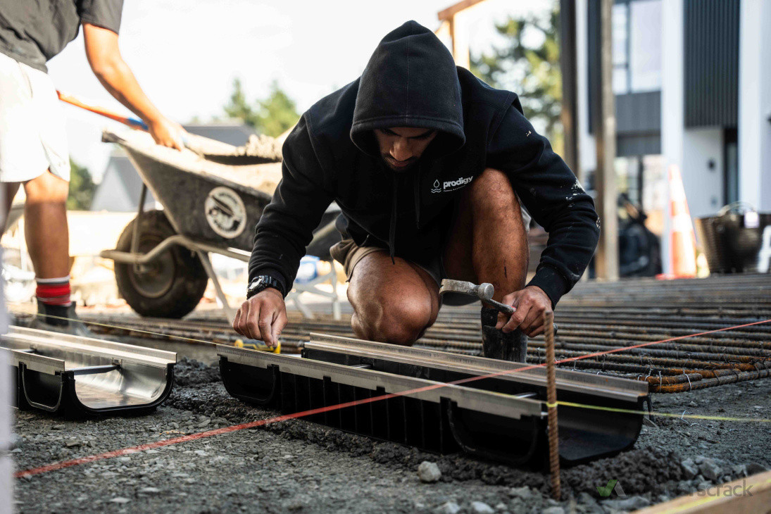 Channel Drain Installation