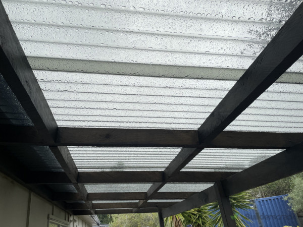 Polycarb Sheeting install complete