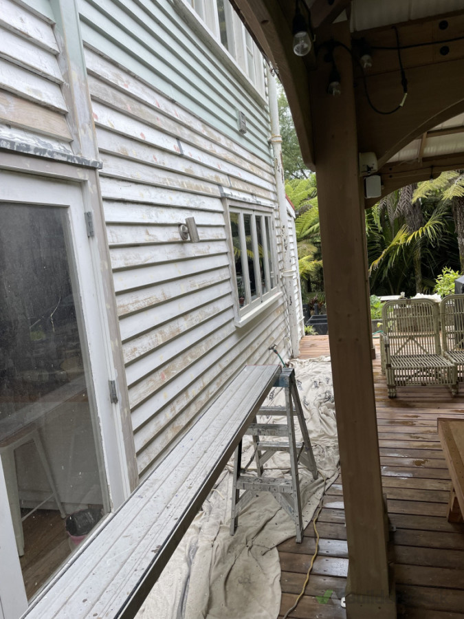 Exterior prep and paint - before