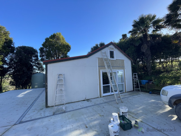 Exterior prep and paint - before