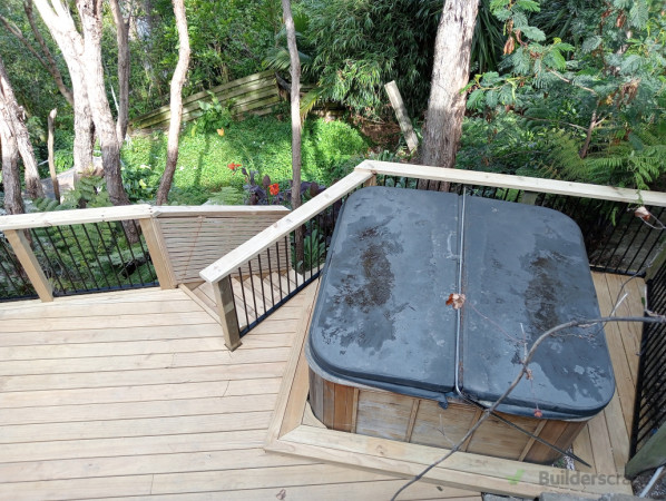 New lower deck, stairs