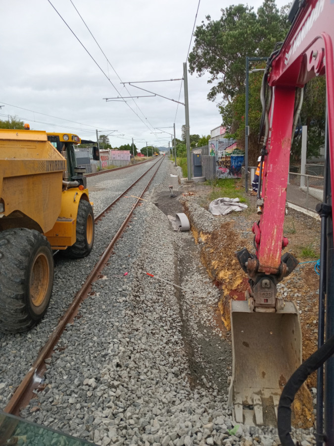 Drainage work for Martinus and KiwiRail