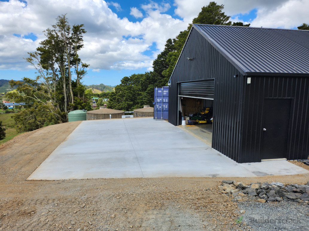 One of two concrete pours for this client