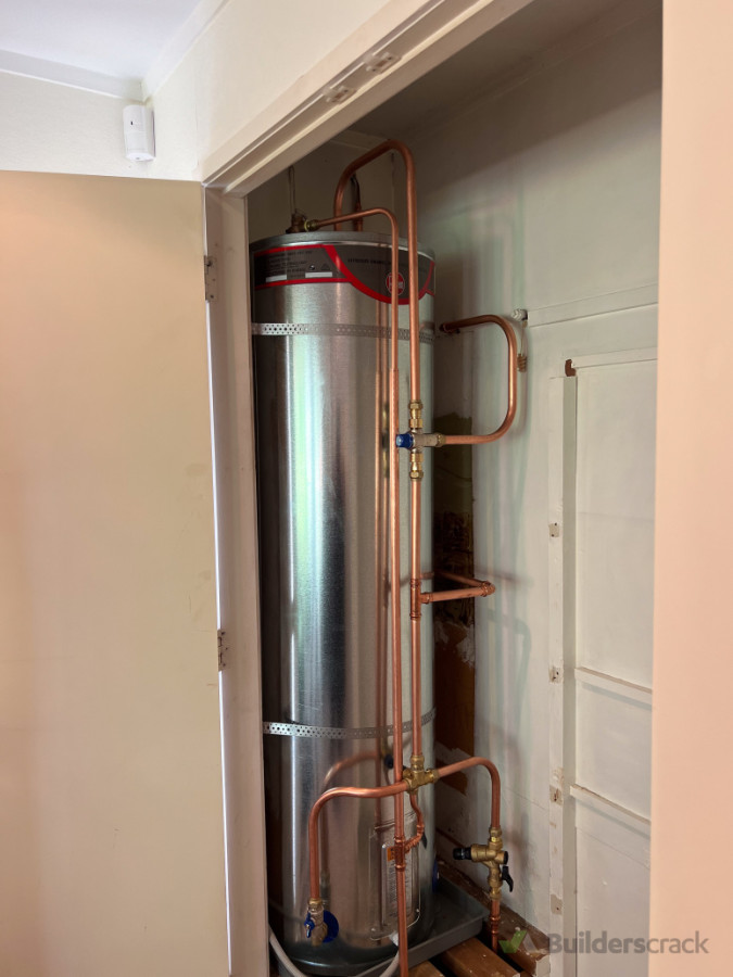 Mains Pressure Hot water Cylinder Installation