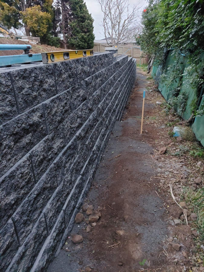 Mt Albert keystone wall