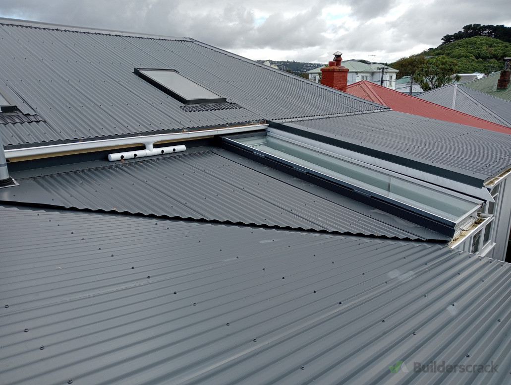 Complete re-roof and replaced structural beam