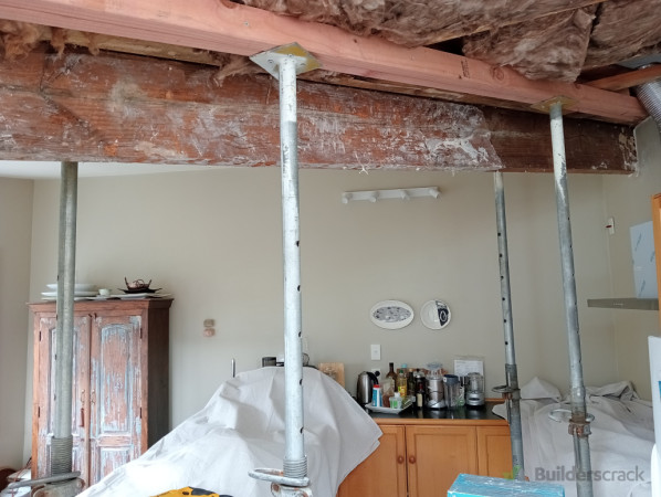 Before - structural beam  had substantial rot