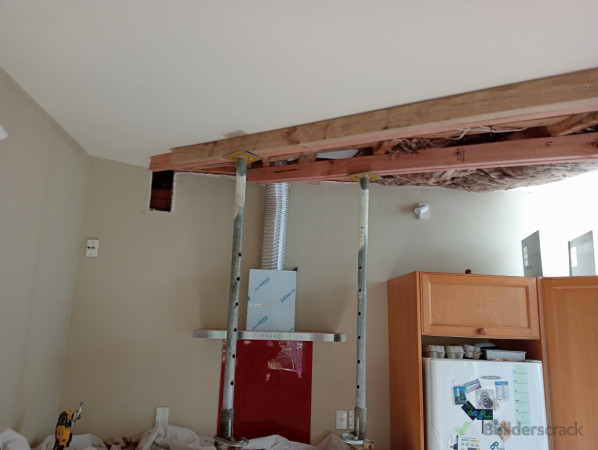 Before - beam removed