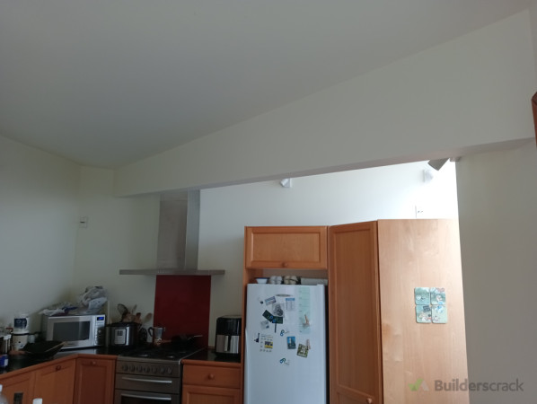 Complete - plastered and painted entire kitchen