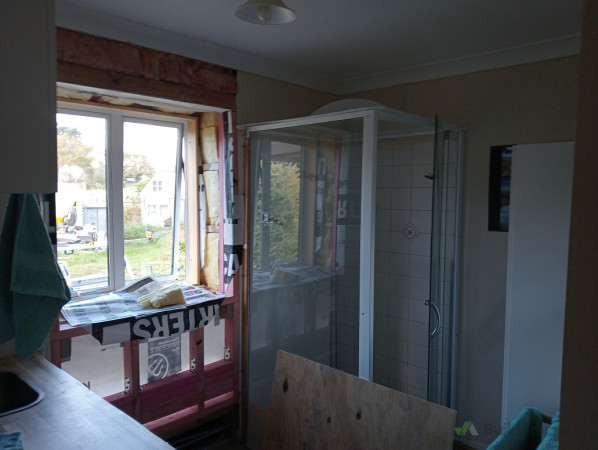 During - Bathroom framing